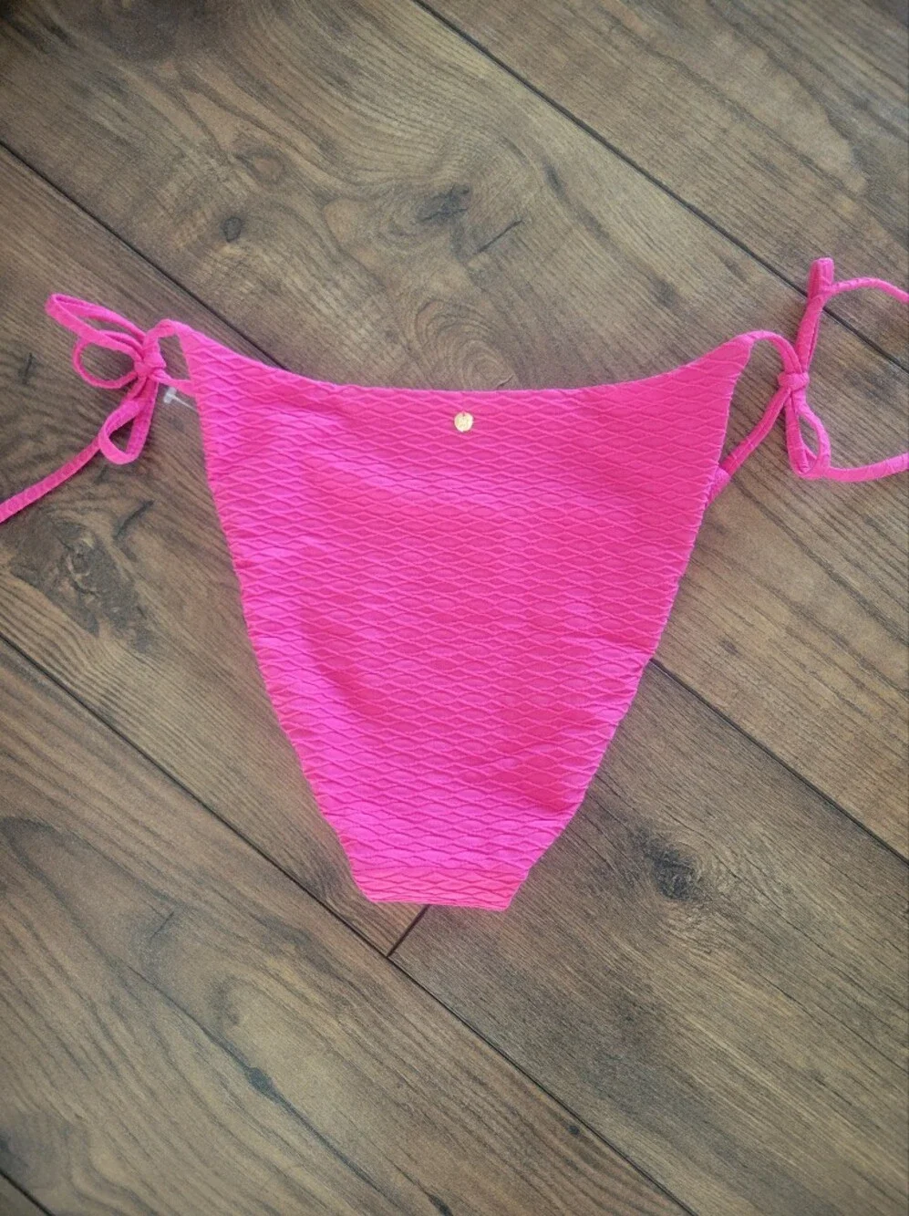 Victoria's Secret Hot Pink String Bikini Bottoms Large. New